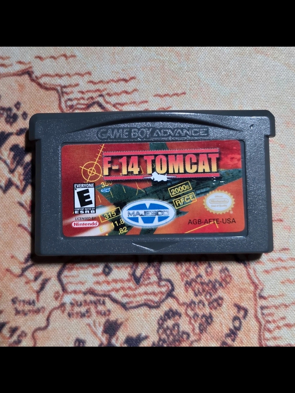 Nintendo Game Boy Advance F-14 Tomcat Cartridge - Gray
